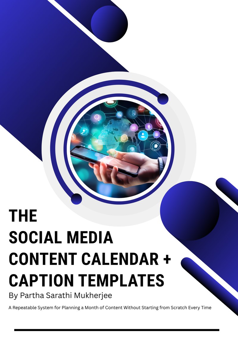 Cover of The Social Media Content Calendar + Caption Templates